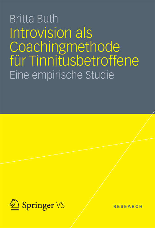 Book cover of Introvision als Coachingmethode für Tinnitusbetroffene