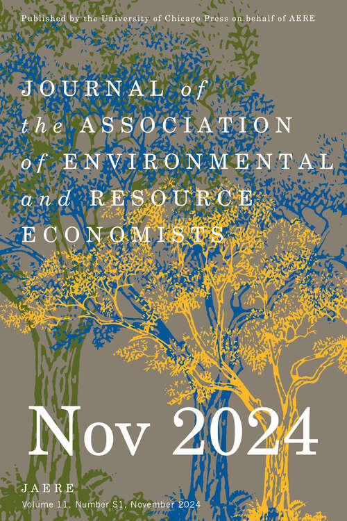 Book cover of Journal of the Association of Environmental and Resource Economists, volume 11 number S1 (November 2024)