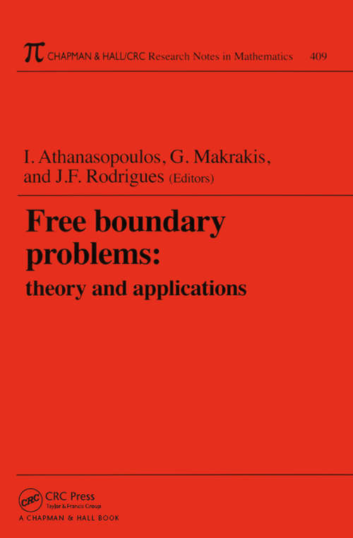 Book cover of Free Boundary Problems: Theory and Applications