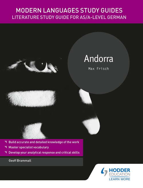 Book cover of Modern Languages Study Guides: Andorra: Literature Study Guide for AS/A-level German