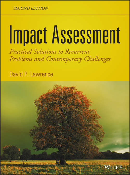 Book cover of Impact Assessment: Practical Solutions to Recurrent Problems and Contemporary Challenges (2)