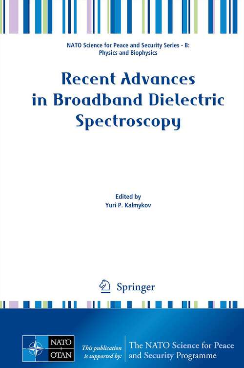 Book cover of Recent Advances in Broadband Dielectric Spectroscopy