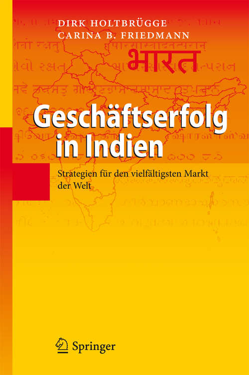 Book cover of Geschäftserfolg in Indien