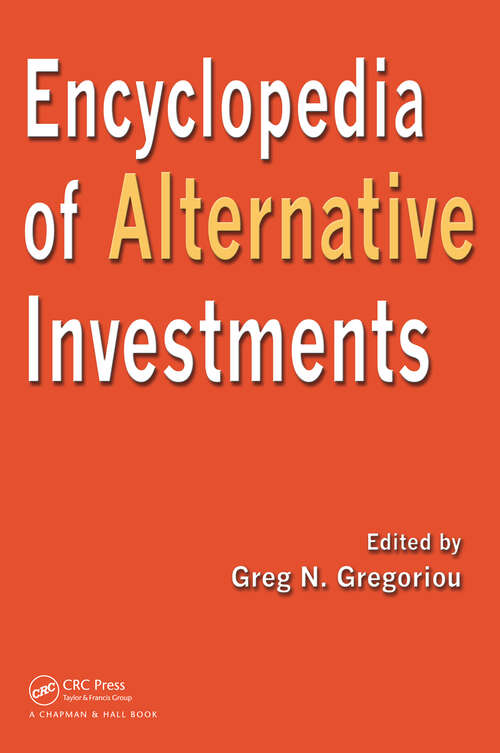 Book cover of Encyclopedia of Alternative Investments (1)