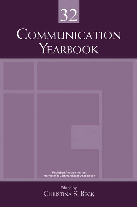 Book cover of Communication Yearbook 32