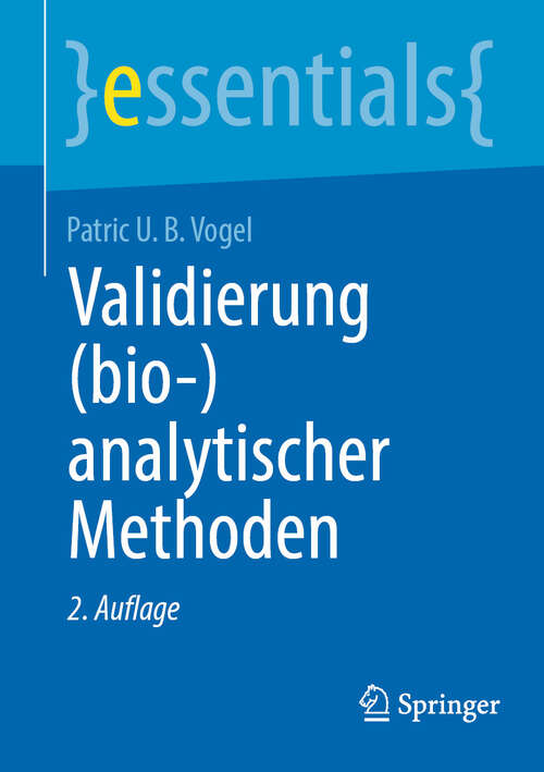 Book cover of Validierung (2. Auflage 2024) (essentials)