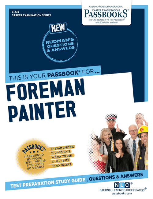 Book cover of Foreman Painter: Passbooks Study Guide (Career Examination Series)