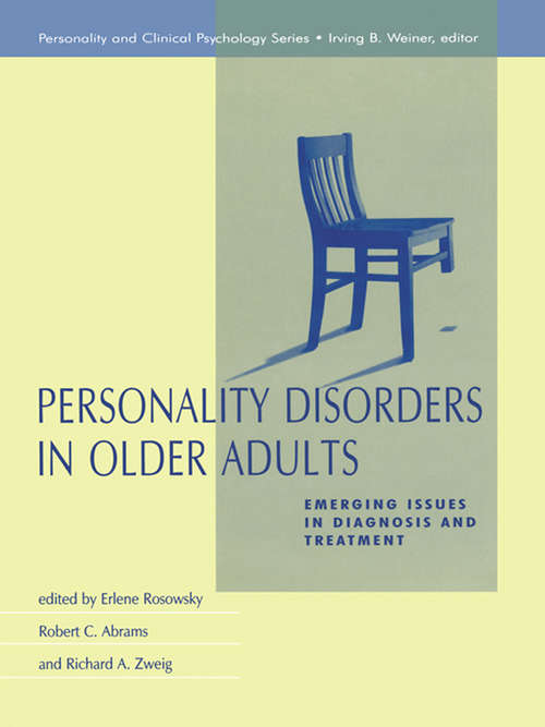 Book cover of Personality Disorders in Older Adults: Emerging Issues in Diagnosis and Treatment (Personality and Clinical Psychology)