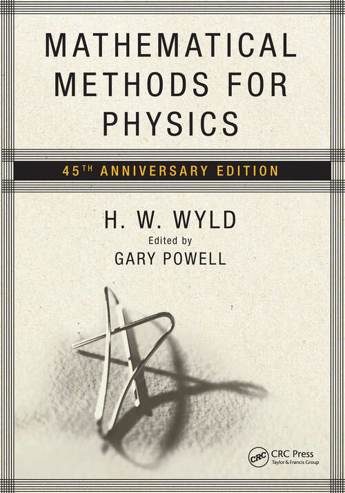 Book cover of Mathematical Methods for Physics: 45th anniversary edition (2)