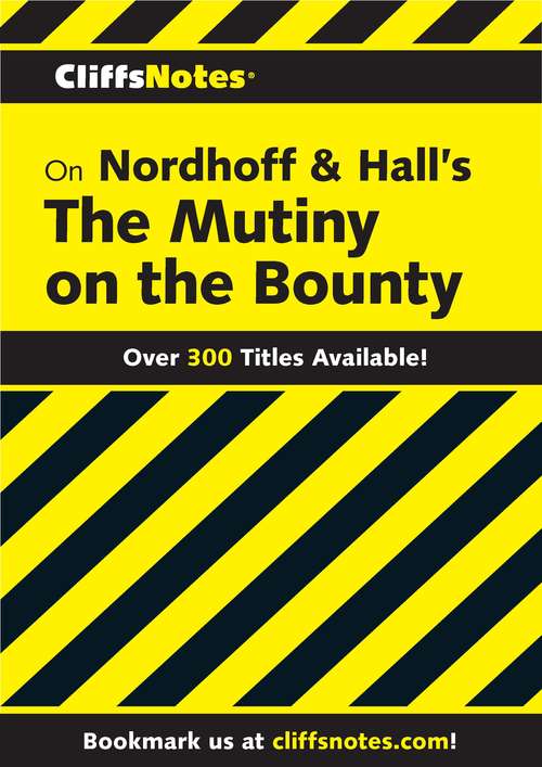 Book cover of CliffsNotes on Nordhoff and Hall's The Mutiny on the Bounty