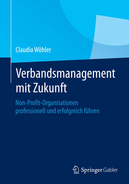 Book cover of Verbandsmanagement mit Zukunft