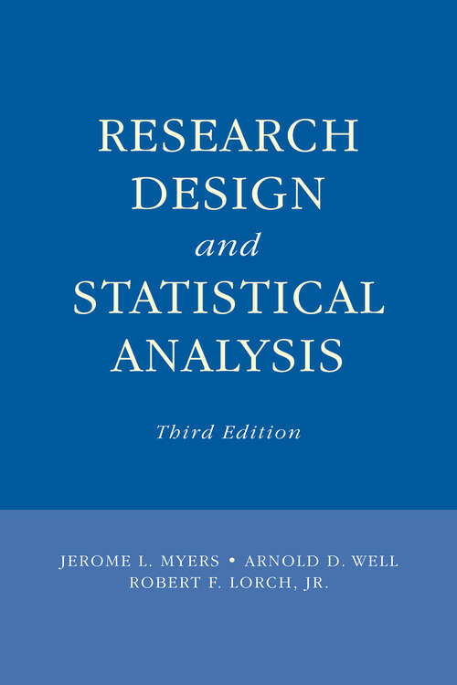Book cover of Research Design and Statistical Analysis: Third Edition (3) (Inquiry And Pedagogy Across Diverse Contexts Ser.)