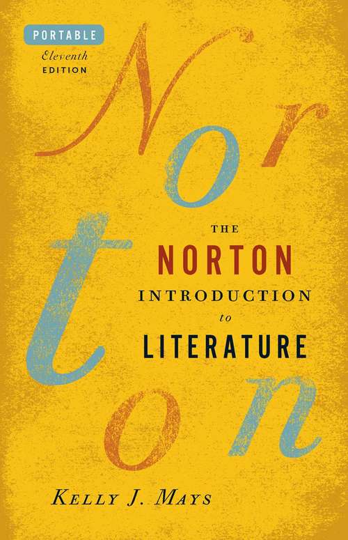 Book cover of The Norton Introduction to Literature (Portable Eleventh Edition)