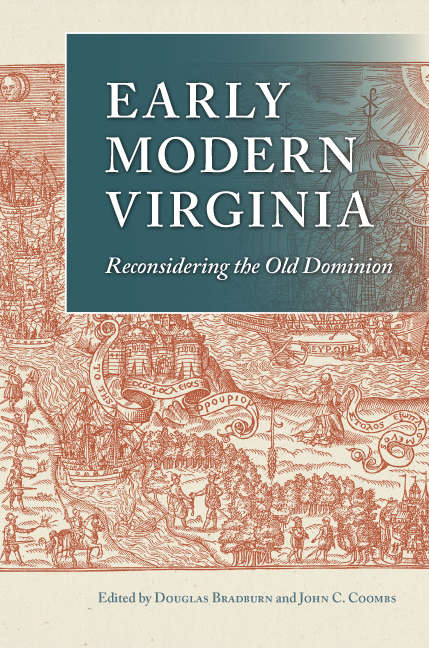 Book cover of Early Modern Virginia: Reconsidering the Old Dominion (Early American Histories)