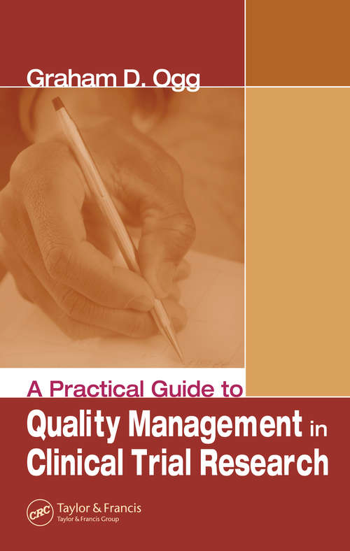Book cover of A Practical Guide to Quality Management in Clinical Trial Research