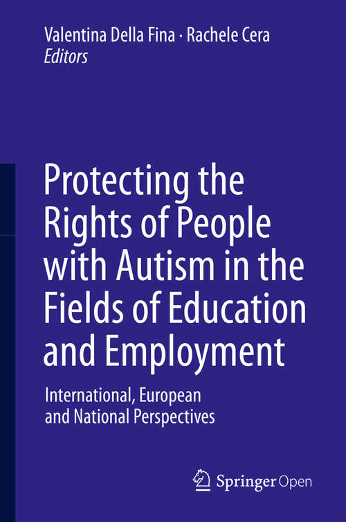 Book cover of Protecting the Rights of People with Autism in the Fields of Education and Employment