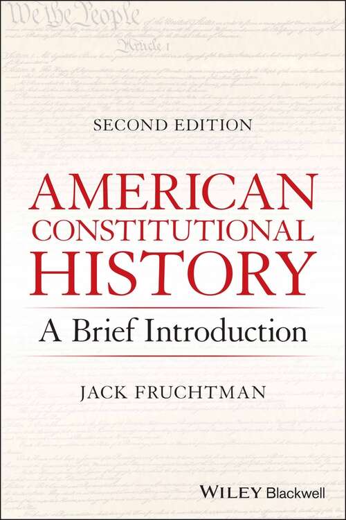 Book cover of American Constitutional History: A Brief Introduction (2)