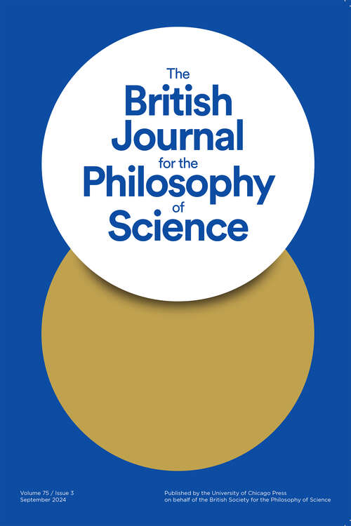 Book cover of The British Journal for the Philosophy of Science, volume 75 number 3 (September 2024)