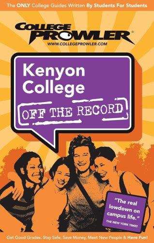 Book cover of Kenyon College (College Prowler)