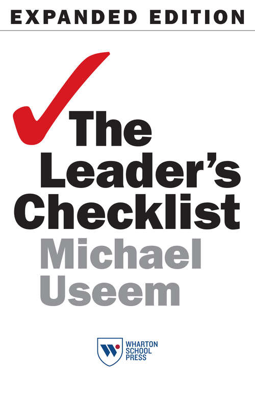 Book cover of The Leader's Checklist: 15 Mission-Critical Principles (2)
