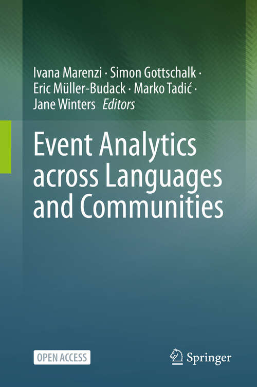 Book cover of Event Analytics across Languages and Communities