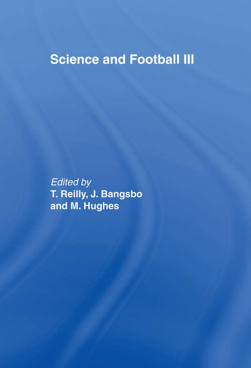 Book cover of Science and Football III