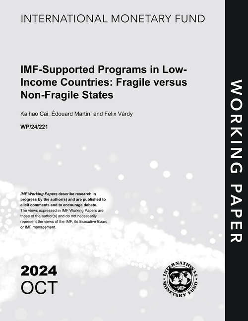 Book cover of IMF-Supported Programs in Low-Income Countries: Fragile versus Non-Fragile States