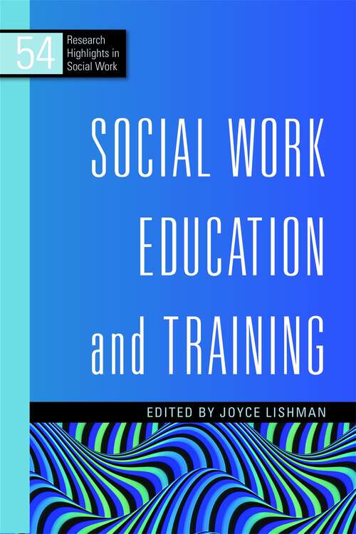 Book cover of Social Work Education and Training