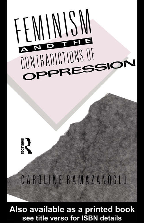 Book cover of Feminism and the Contradictions of Oppression