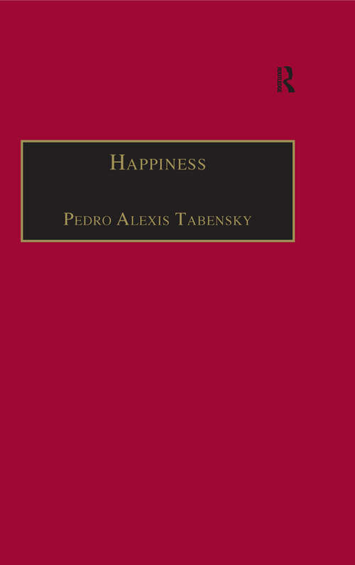 Book cover of Happiness: Personhood, Community, Purpose