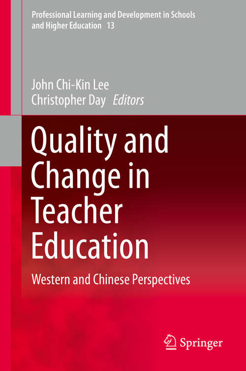 Book cover of Quality and Change in Teacher Education