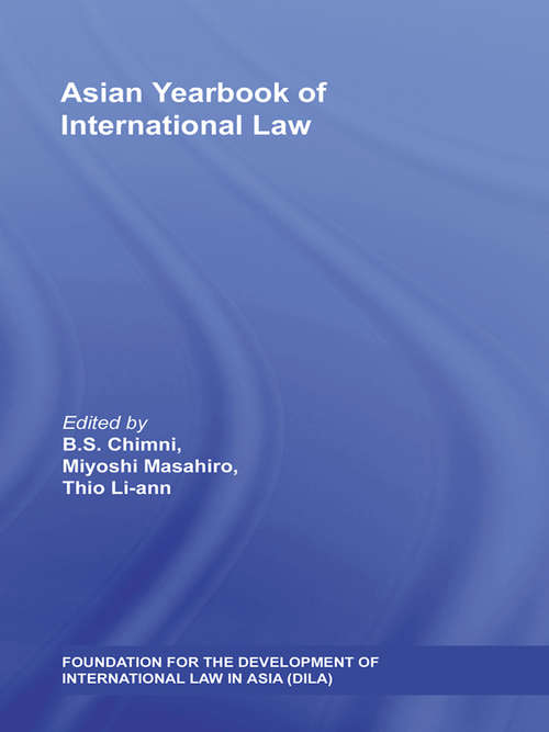 Book cover of Asian Yearbook of International Law: Volume 13 (2007) (Asian Yearbook of International Law)