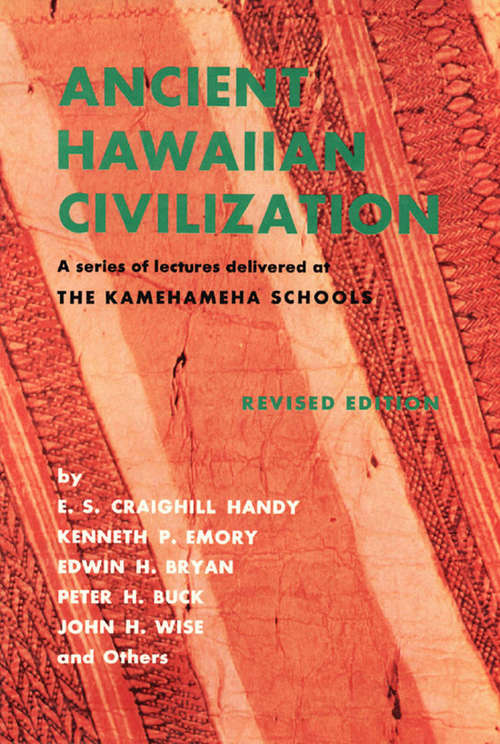 Book cover of Ancient Hawaiian Civilization