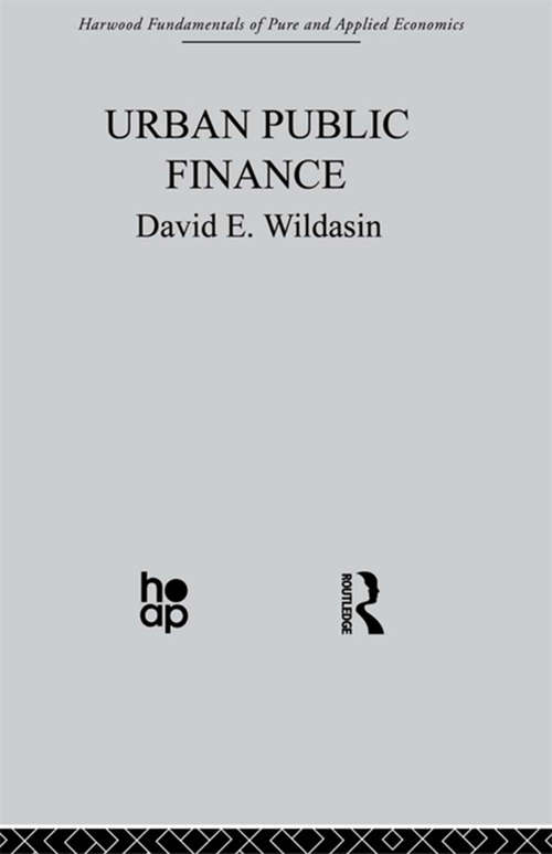 Book cover of Urban Public Finance