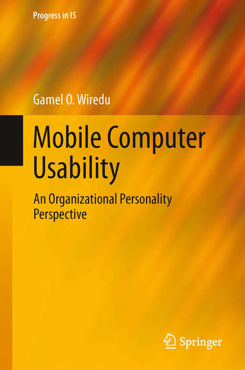 Book cover of Mobile Computer Usability