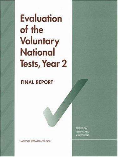 Book cover of Evaluation of the Voluntary National Tests, Year 2: Final Report
