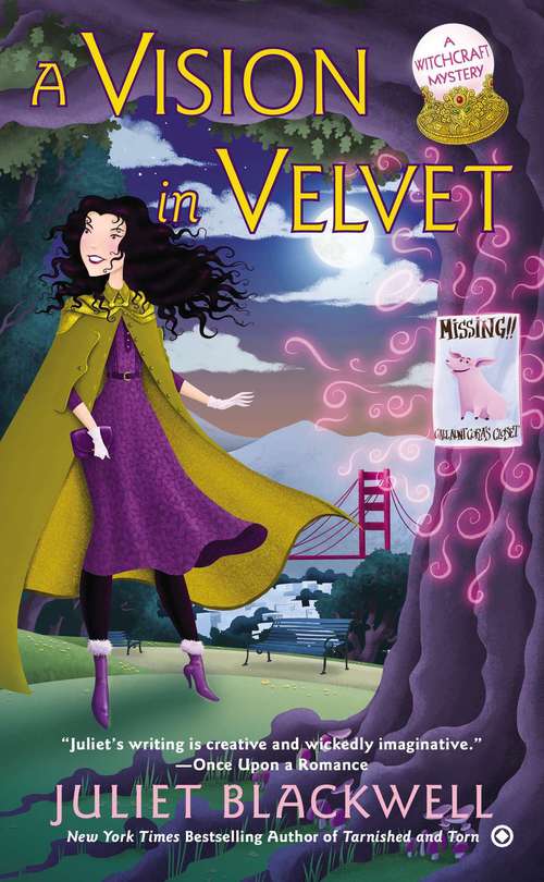 Book cover of A Vision in Velvet (Witchcraft Mystery #6)
