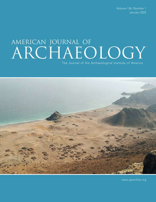 Book cover of American Journal of Archaeology, volume 126 number 1 (January 2022)