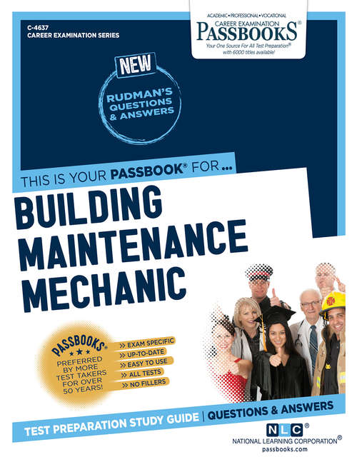 Book cover of Building Maintenance Mechanic: Passbooks Study Guide (Career Examination Series)