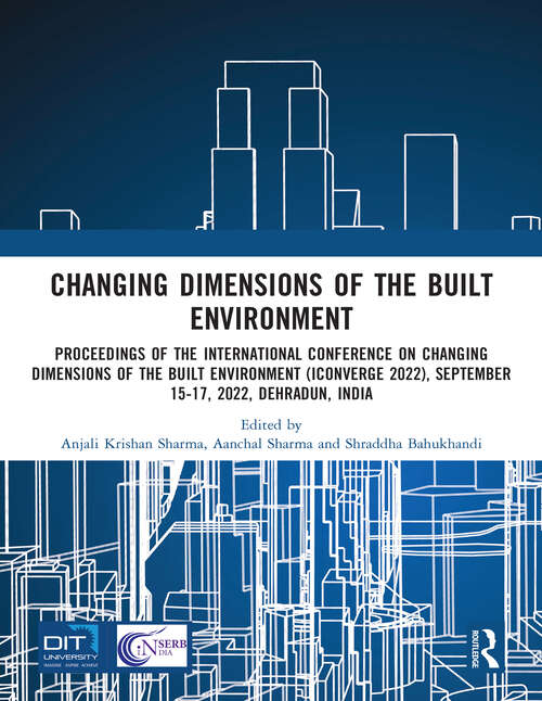 Book cover of i-Converge: Proceedings of the International Conference on Changing Dimensions of the Built Environment (i-Converge 2022)