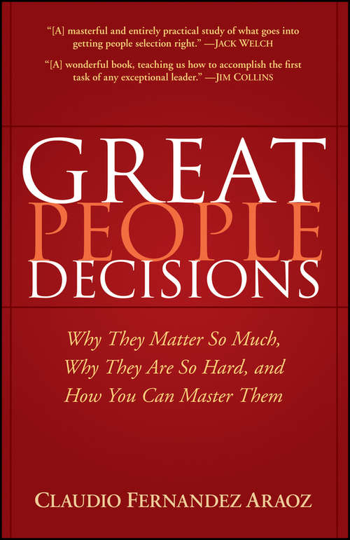 Book cover of Great People Decisions