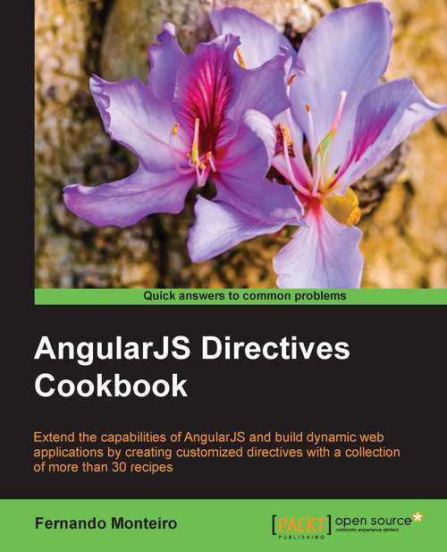Book cover of AngularJS Directives Cookbook