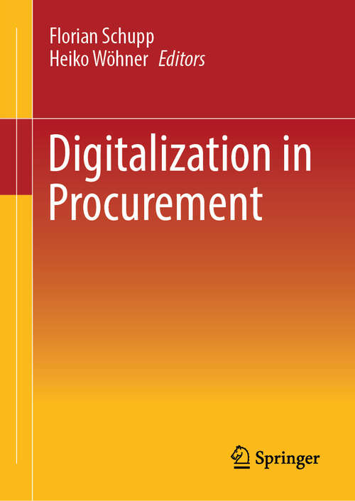 Book cover of Digitalization in Procurement