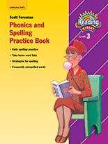 Book cover of Phonics and Spelling Practice Book (Reading Street Grade Three)