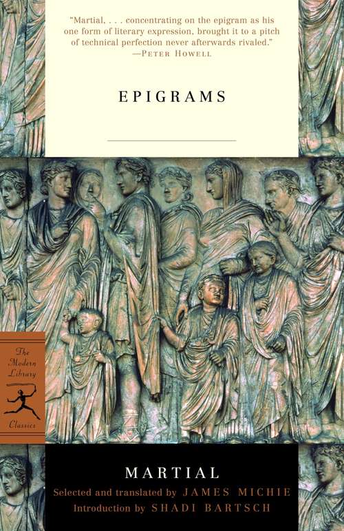 Book cover of Epigrams: With An English Translation (Modern Library Classics)