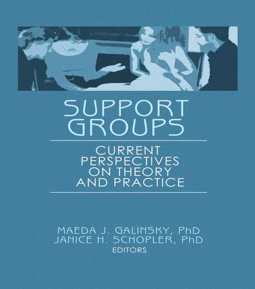 Book cover of Support Groups: Current Perspectives on Theory and Practice