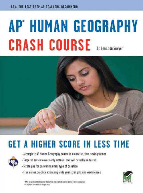 Book cover of AP Human Geography Crash Course (Advanced Placement (ap) Crash Course Ser.)