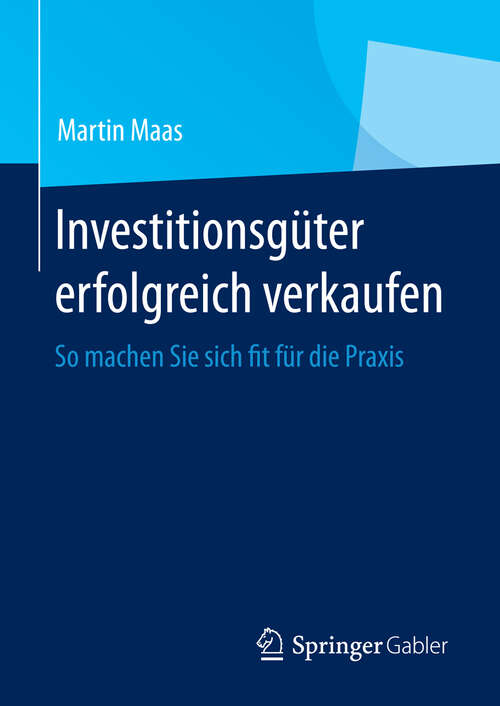 Book cover of Investitionsgüter erfolgreich verkaufen