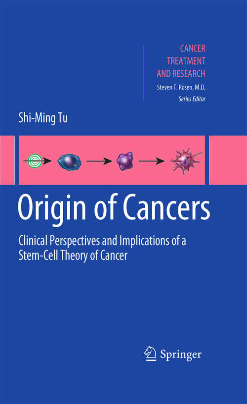 Book cover of Origin of Cancers