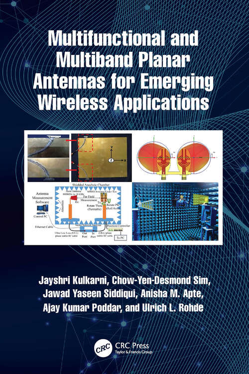 Book cover of Multifunctional and Multiband Planar Antennas for Emerging Wireless Applications